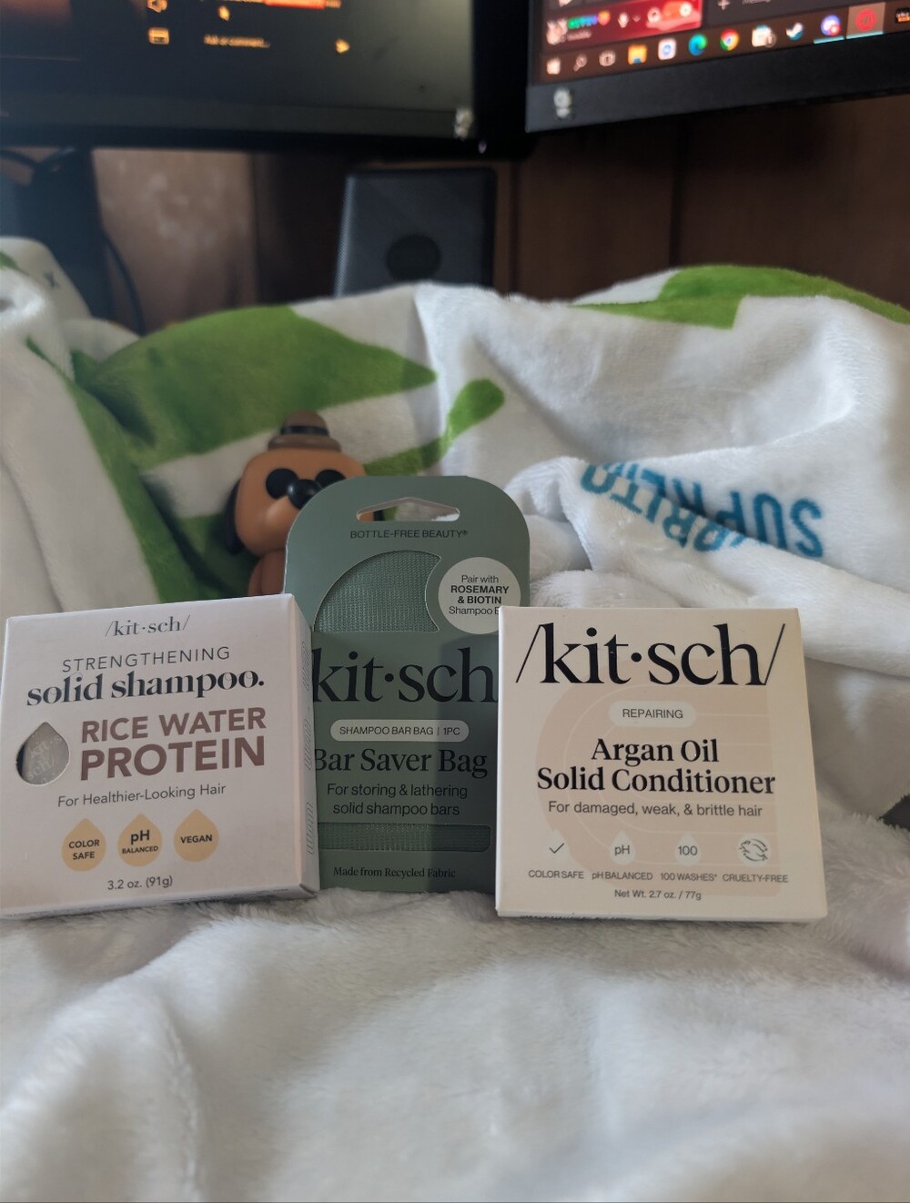 Kitsch Shampoo, Conditioner and Saver Bag Set